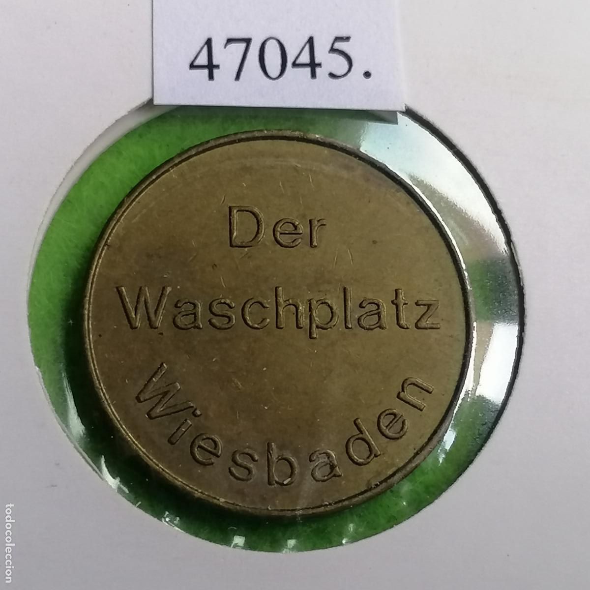 Monedas locales: Ficha Alemania, Wiesbaden, Der Waschplatz, autolavado, carwash, , token, jeton