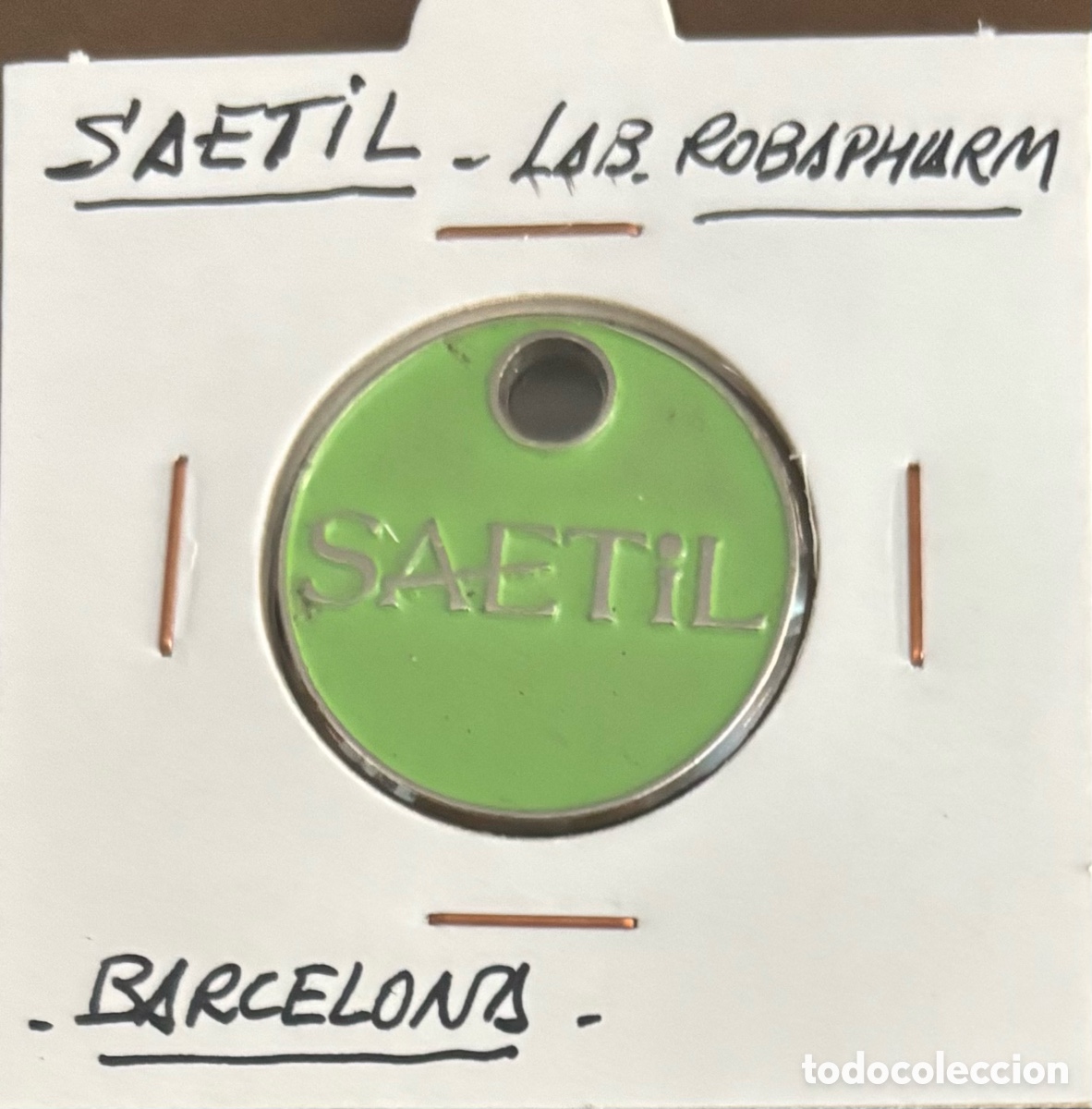 Monedas locales: Santillana. Publicidad medicamento