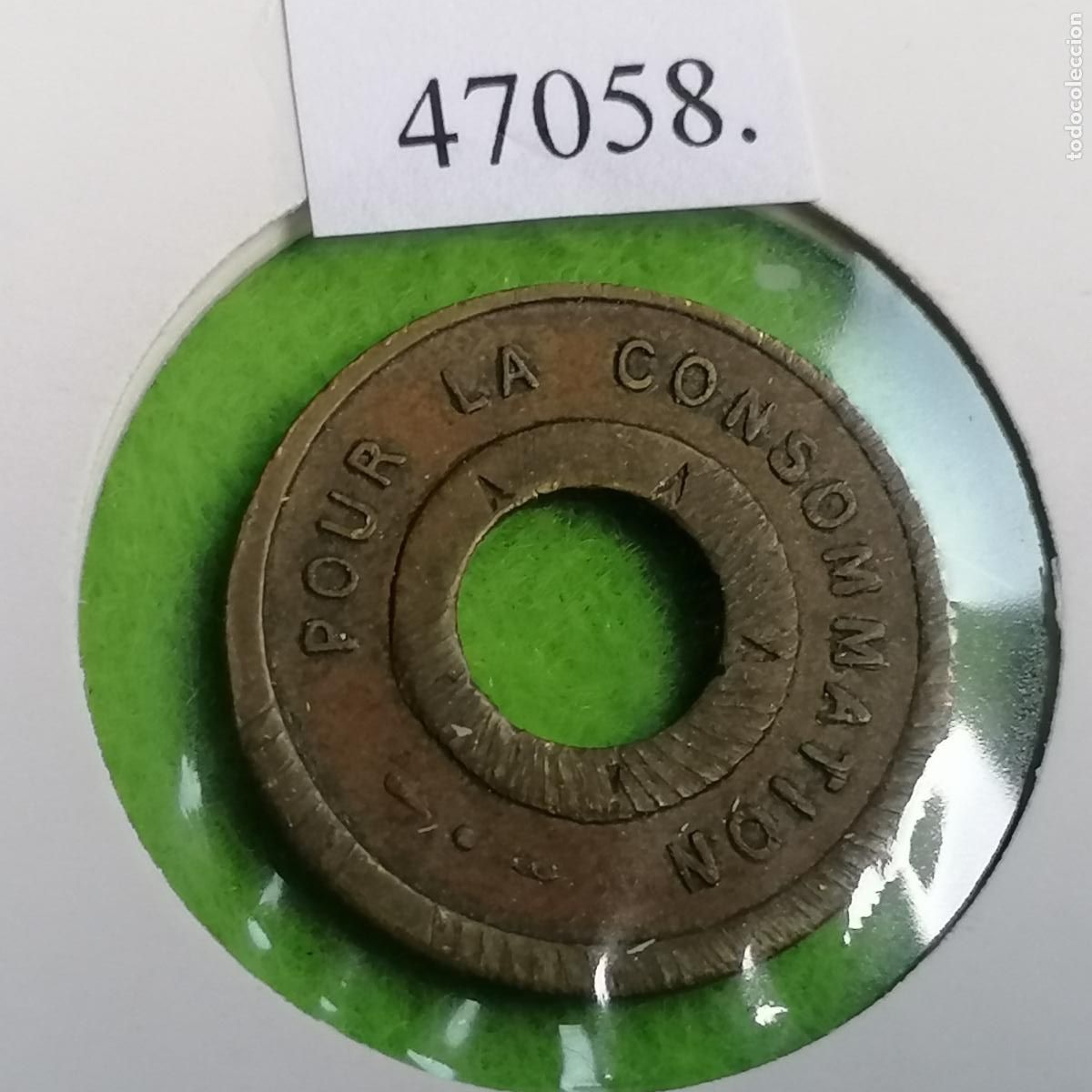 Lokalw&auml;hrung: Ficha Francia Pour la consommation&rdquo; (Para el consumo), juegos recreativos, vending, token, jeton
