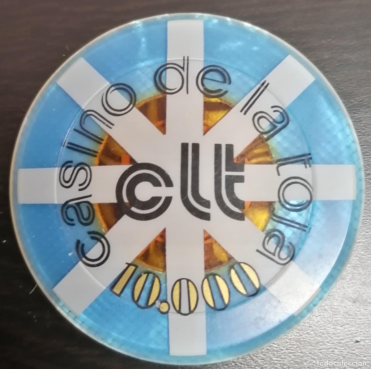Monedas locales: Ficha de Casino La Toja, 10.000  pesetas