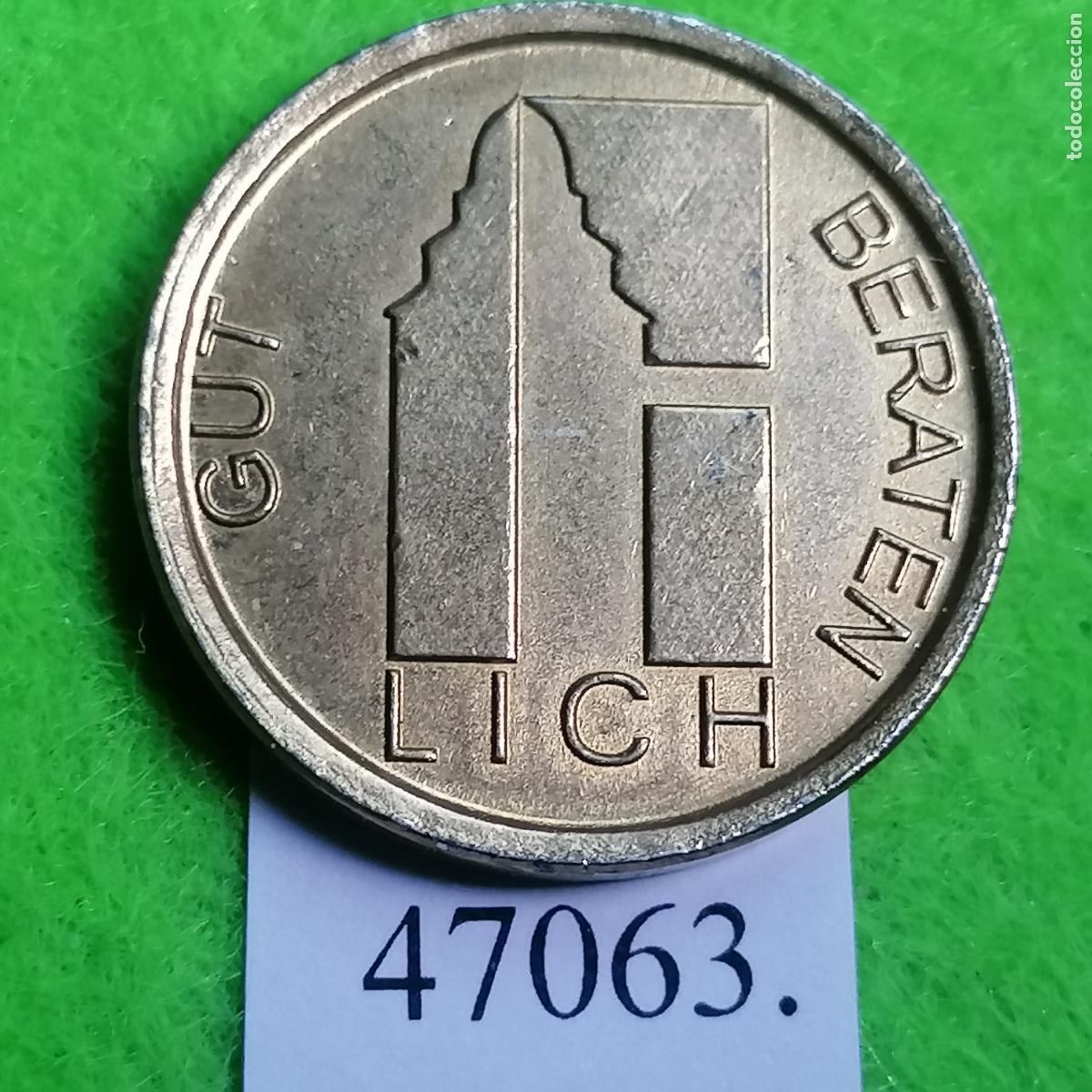 Monedas locales: Ficha Alemania, Lich, farmacia, apotheke, token, jet&oacute;n