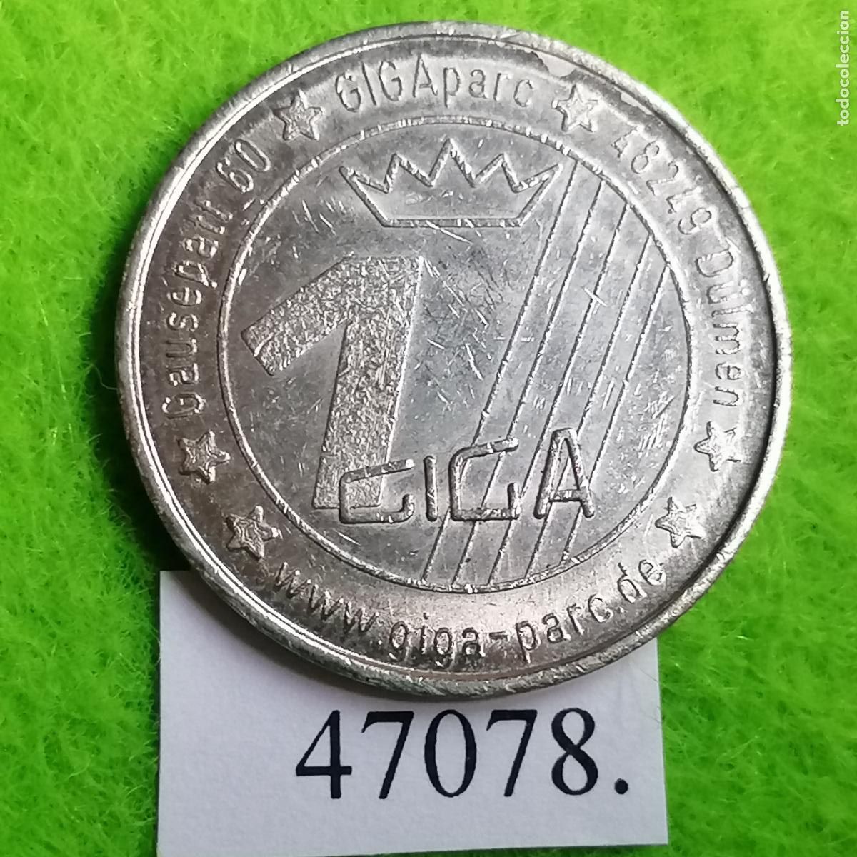 Monedas locales: ficha Alemania, consumici&oacute;n, discoteca, GIGA park DULMEN, token, jet&oacute;n