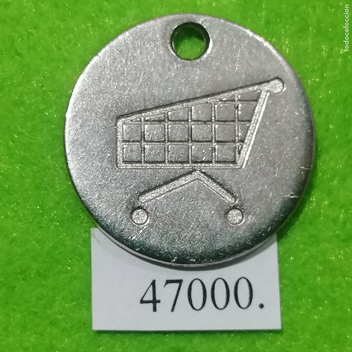 Monedas locales: ficha carro, carrito super, supermercado, token, jet&oacute;n