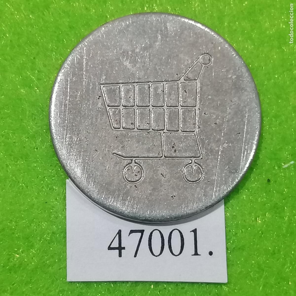 Monedas locales: ficha, carro, carrito super, supermercado, token, jet&oacute;n