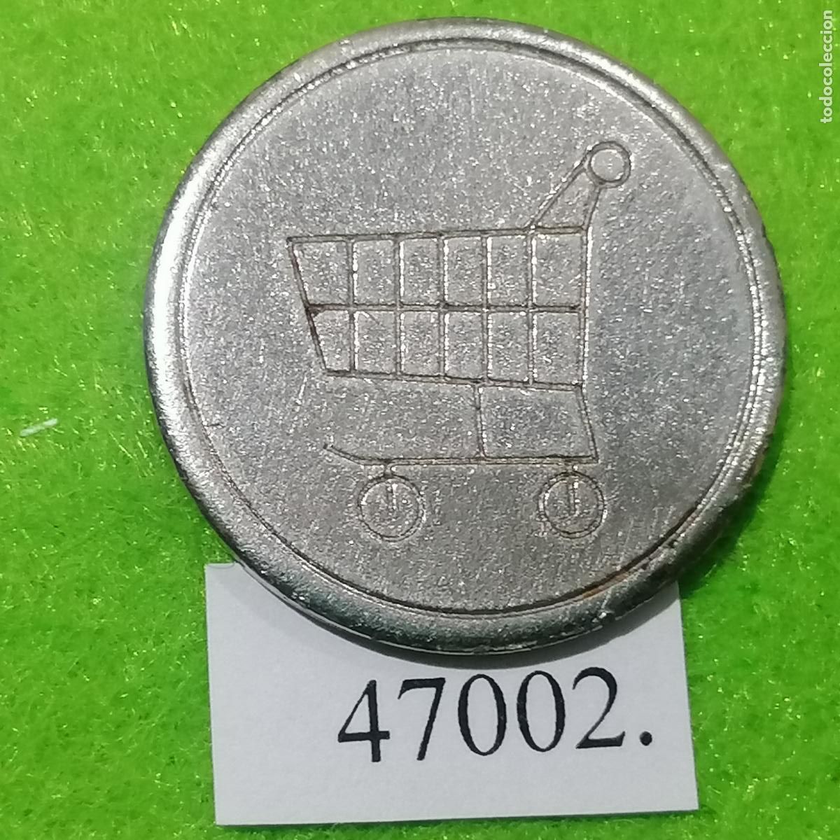 Monedas locales: ficha, carro, carrito super, supermercado, token, jet&oacute;n
