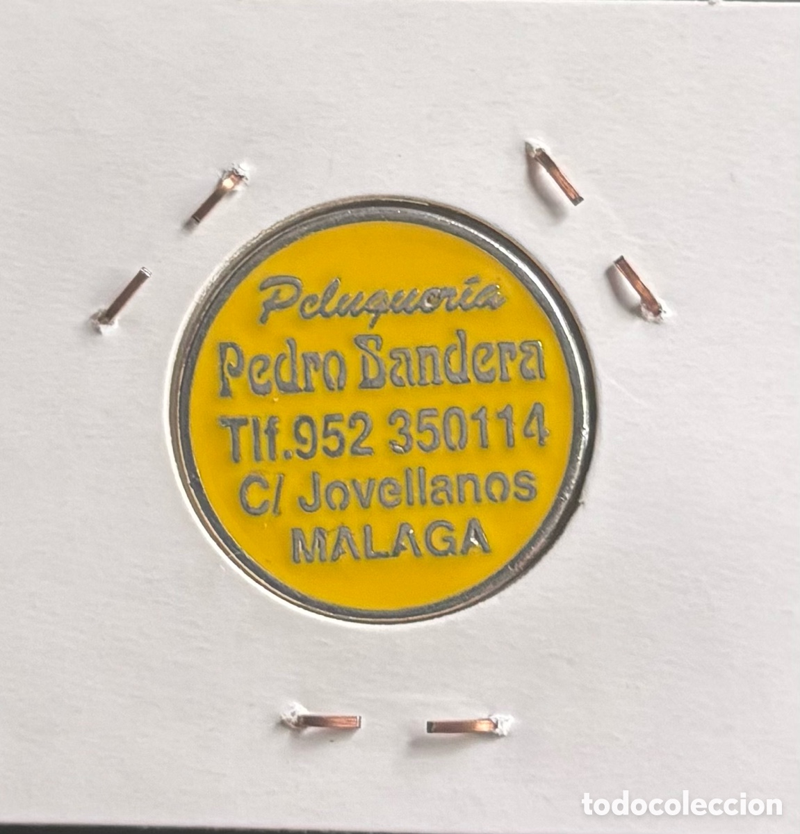 Monedas locales: Pedro Babdera. Peluquer&iacute;as M&aacute;laga - Foto 2