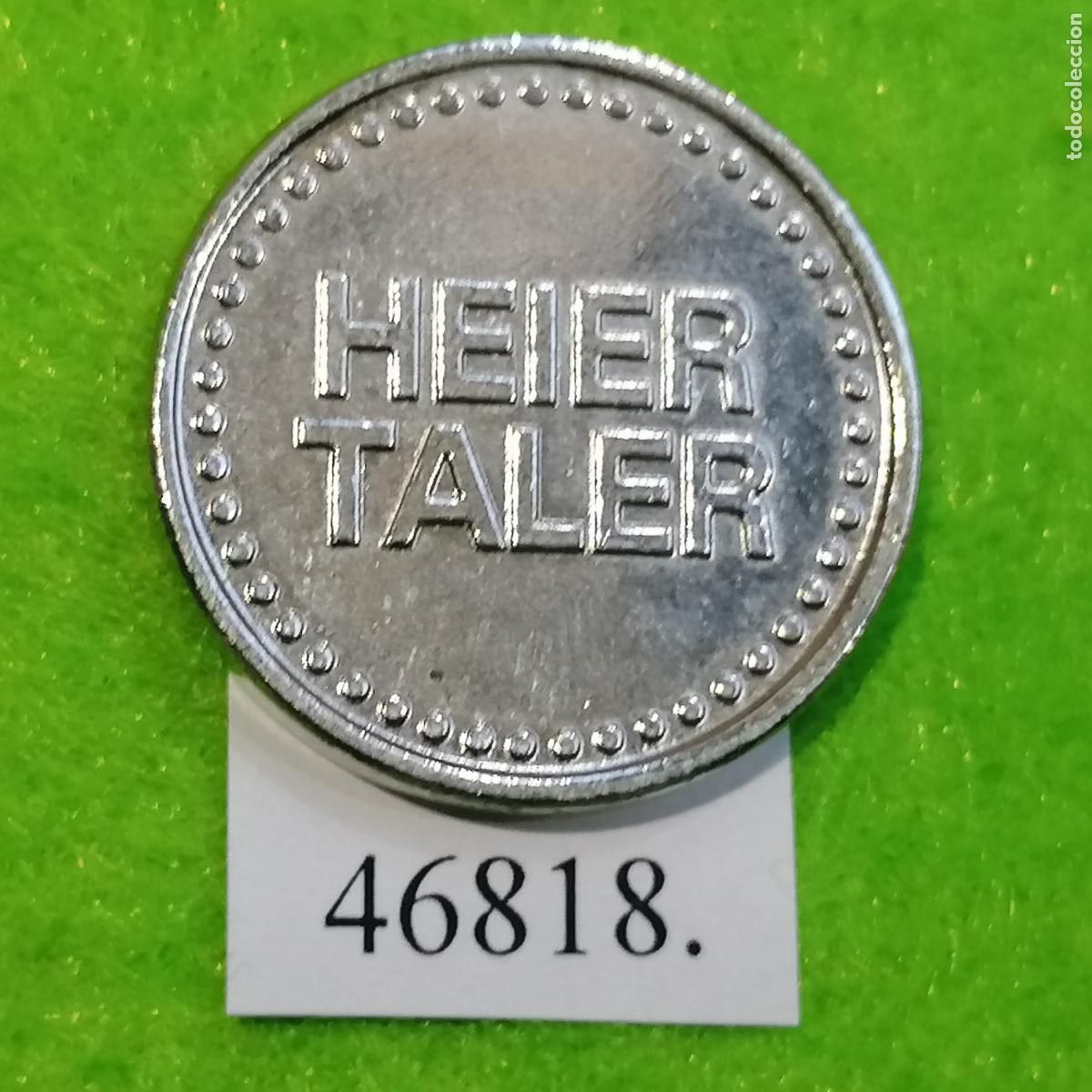Monedas locales: ficha Alemania EIER TALER, FARMACIA, APOTHEKE, jet&oacute;n