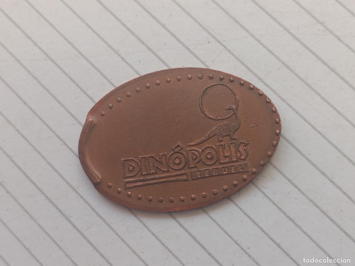 Monedas locales: Dinopolis, Teruel, ficha enlongada