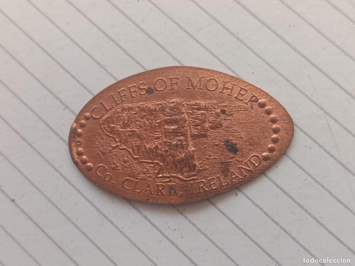 Monedas locales: Cliffs of Moher, Irlanda, ficha enlongada