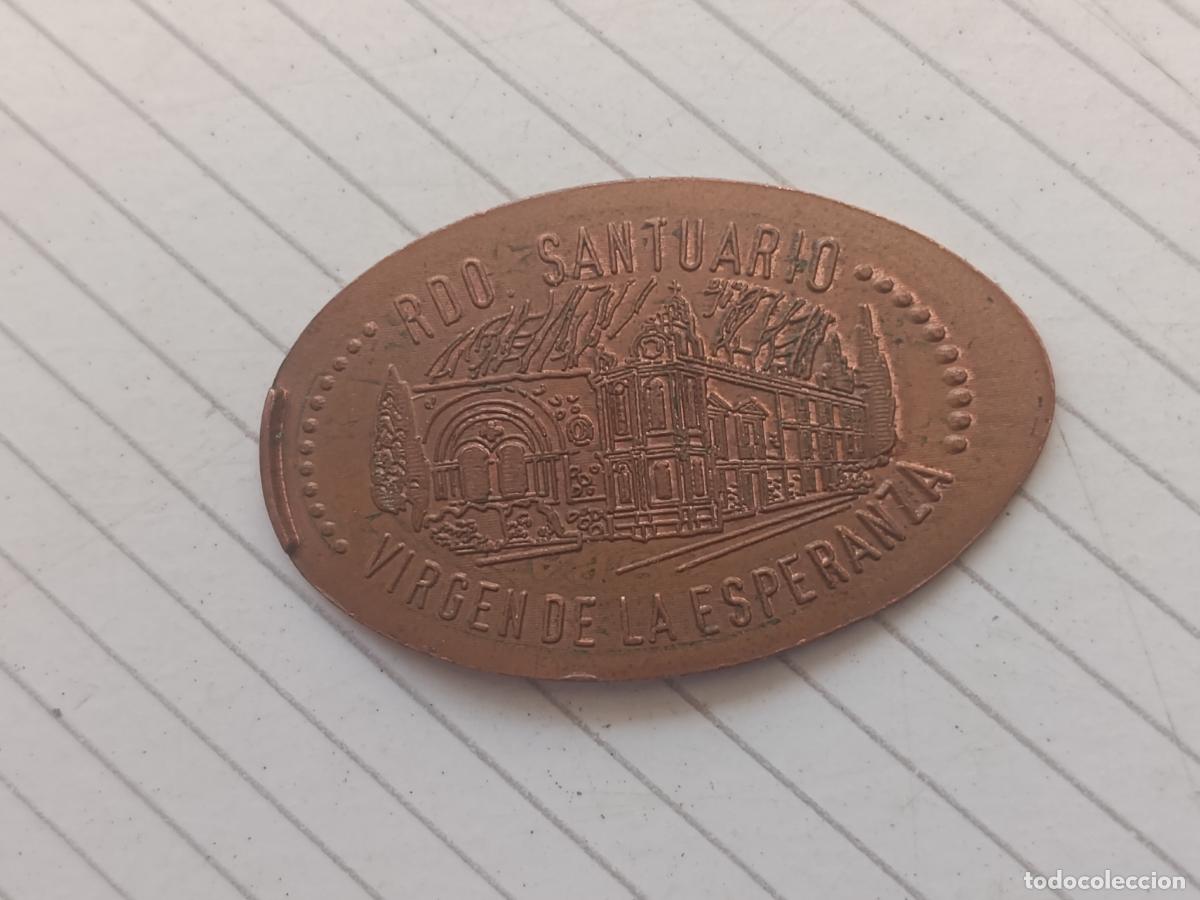 Monedas locales: Santuario Virgen de la Esperanza, ficha enlongada