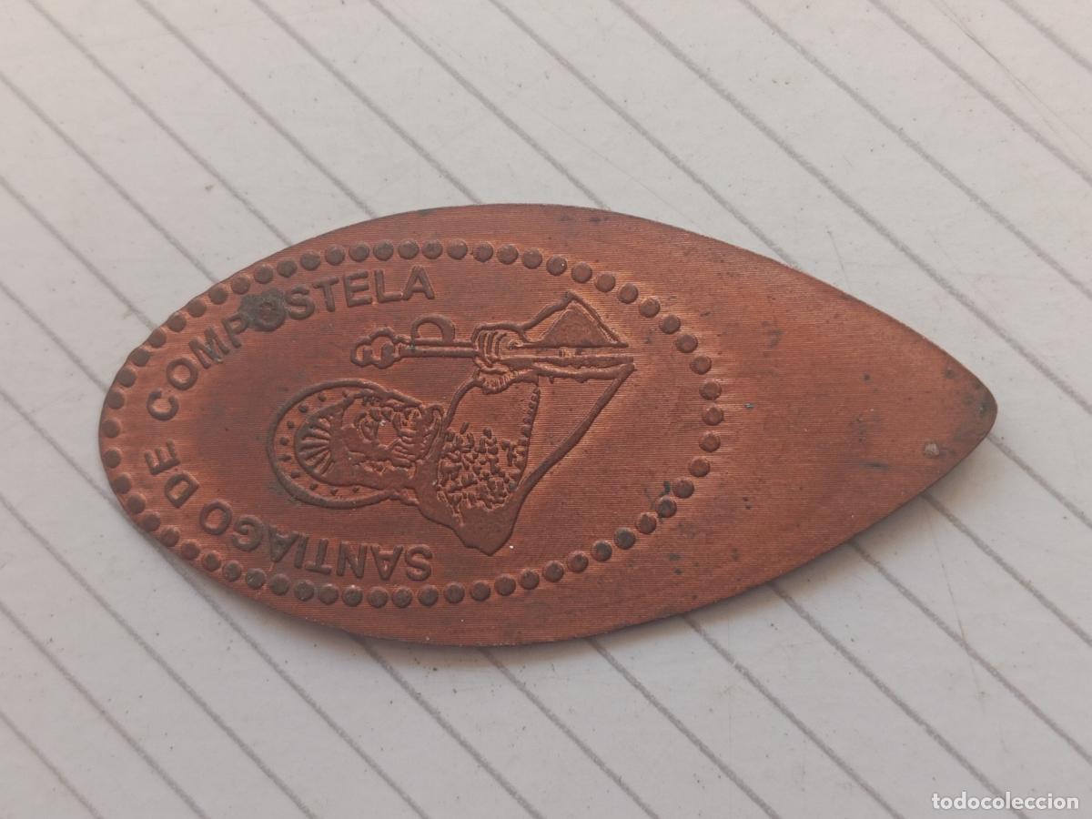 Monedas locales: Santiago de Compostela, ficha enlongada