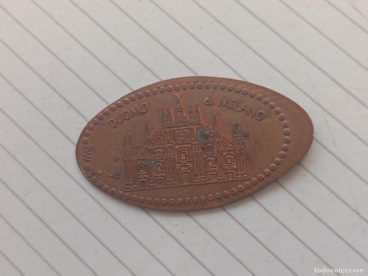 Monedas locales: Duomo di Milano, Mil&aacute;n, ficha enlongada
