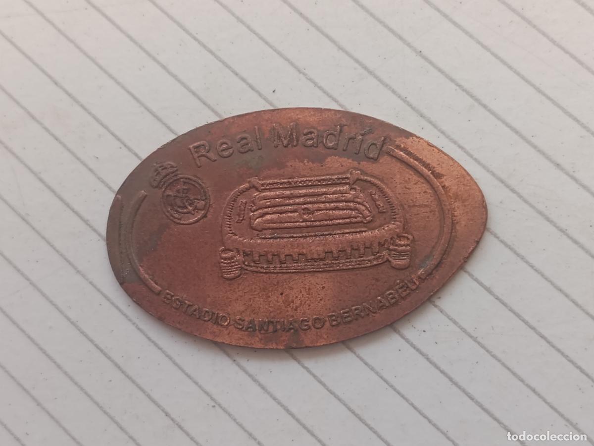 Monedas locales: Real Madrid, estadio Santiago Bernabeu, ficha enlongada