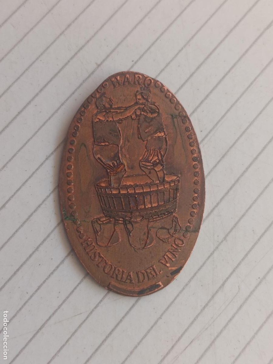 Monedas locales: Haro, La Rioja, ficha enlongada