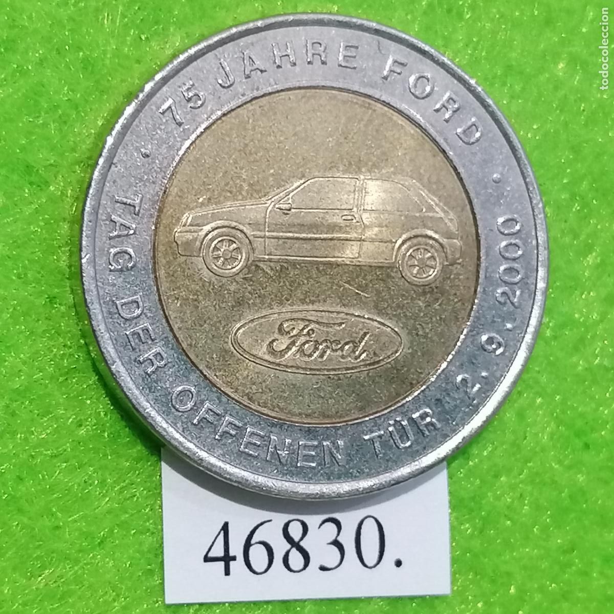 Monedas locales: ficha Alemania, SCHULER, D&iacute;a de puertas abiertas de Ford, 2-9-2000, token, jeton