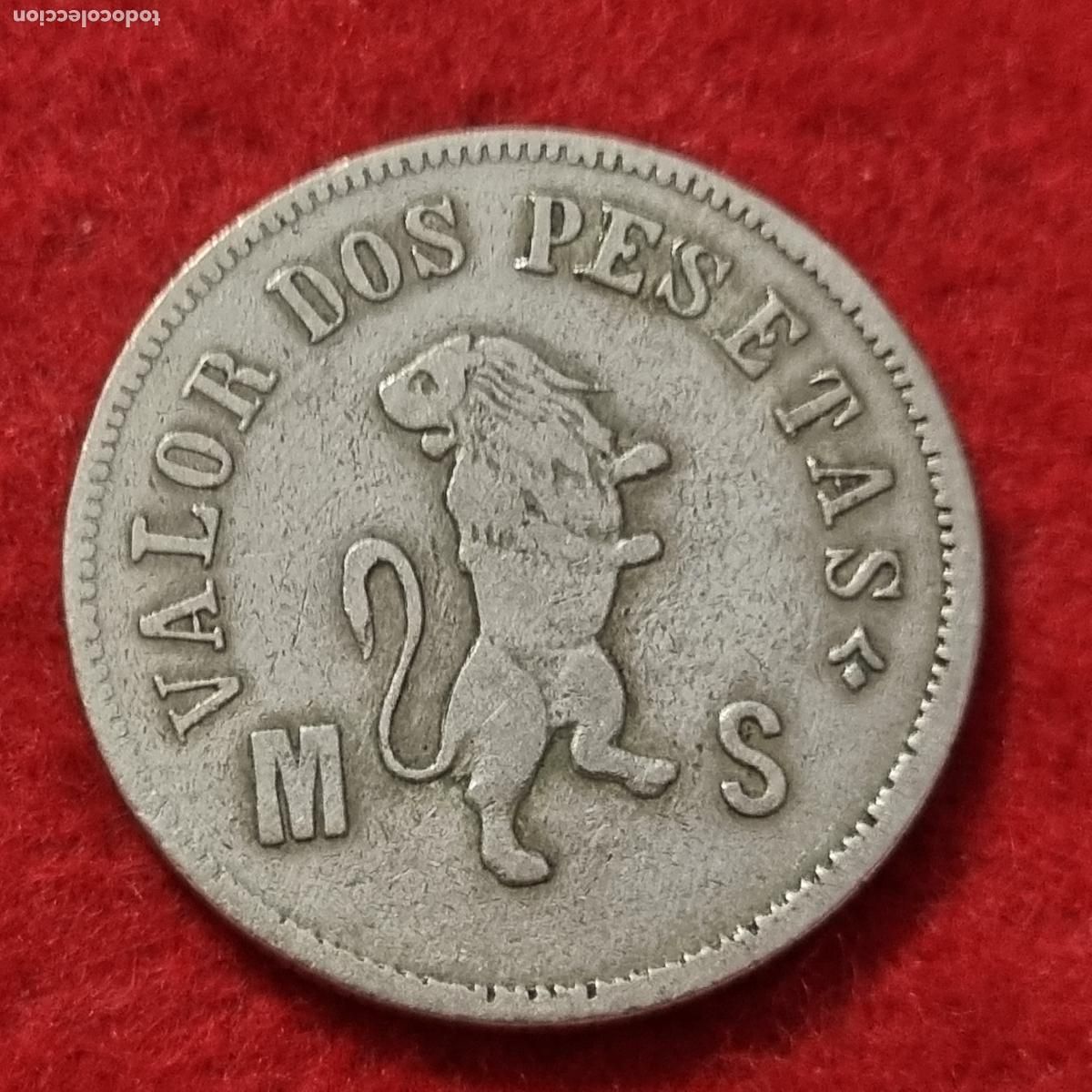 Monedas locales: FICHA CASINO VALOR 2 PESETAS MS LEON ORIGINAL C38