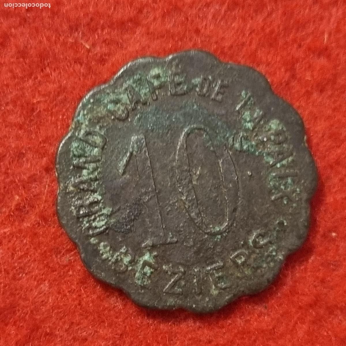 Monedas locales: FICHA COMERCIAL CAFE DE LA PAIX VALOR 10 ORIGINAL C38