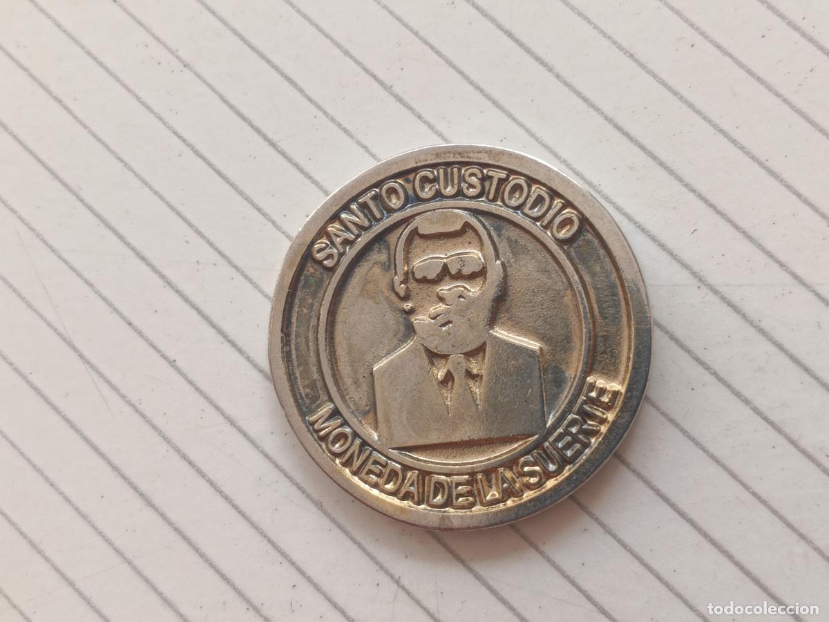 Monedas locales: Santo Custodio, ficha de 2 euros. Moneda de la suerte