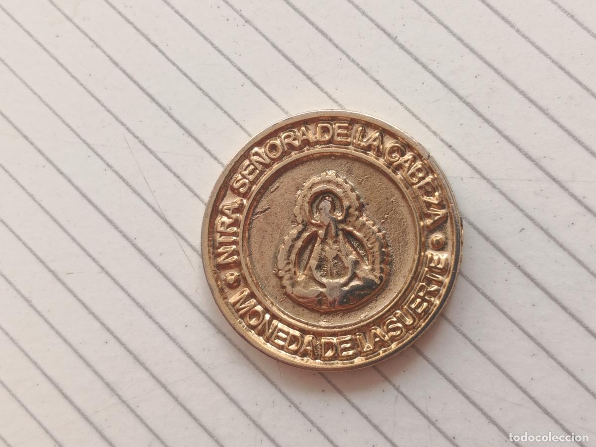 Monedas locales: Virgen de la Cabeza, ficha de 2 Euros. Moneda de la suerte