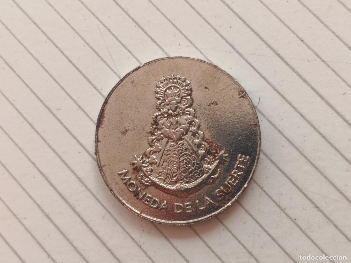 Monedas locales: Virgen del Roc&iacute;o, ficha de 1 Euro. Moneda de la suerte