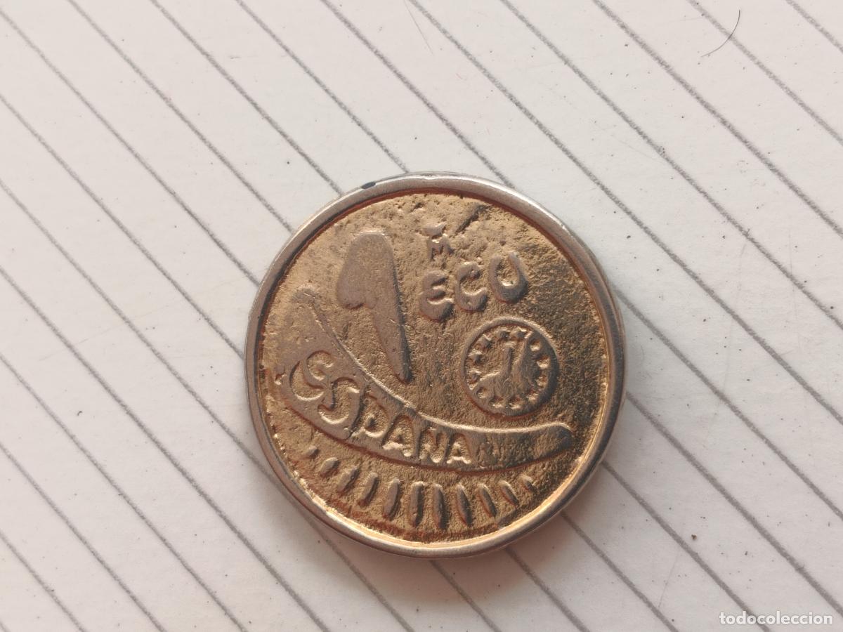 Monedas locales: Virgen del Roc&iacute;o, ficha de 1 ecu