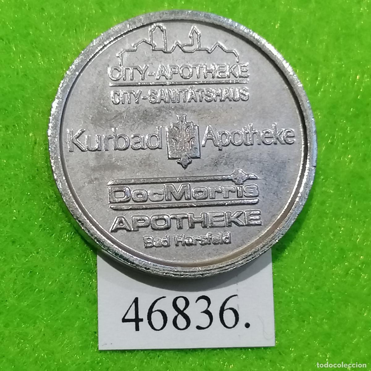 Monedas locales: Ficha Alemania, Bad Hersfeld, Doc Morris, farmacia, apotheke, token, jeton