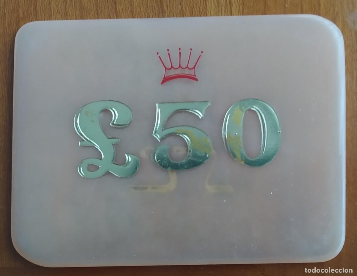 Monedas locales: FICHA DE CASINO SAVOY CLUB* 50 LIBRAS