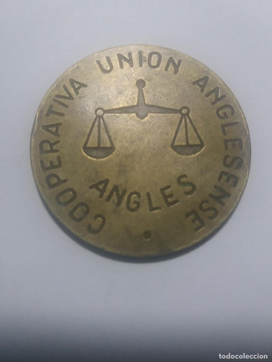 Monedas locales: Ficha 100 Pesetas Cooperativa UNION ANGLESENSE Angles (Girona)