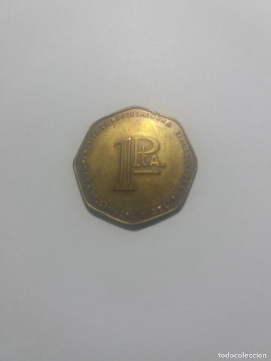 Monedas locales: Ficha Cooperativa 1 Peseta LA REGENERADORA VILANOVESA Vilanova i La Geltr&uacute;