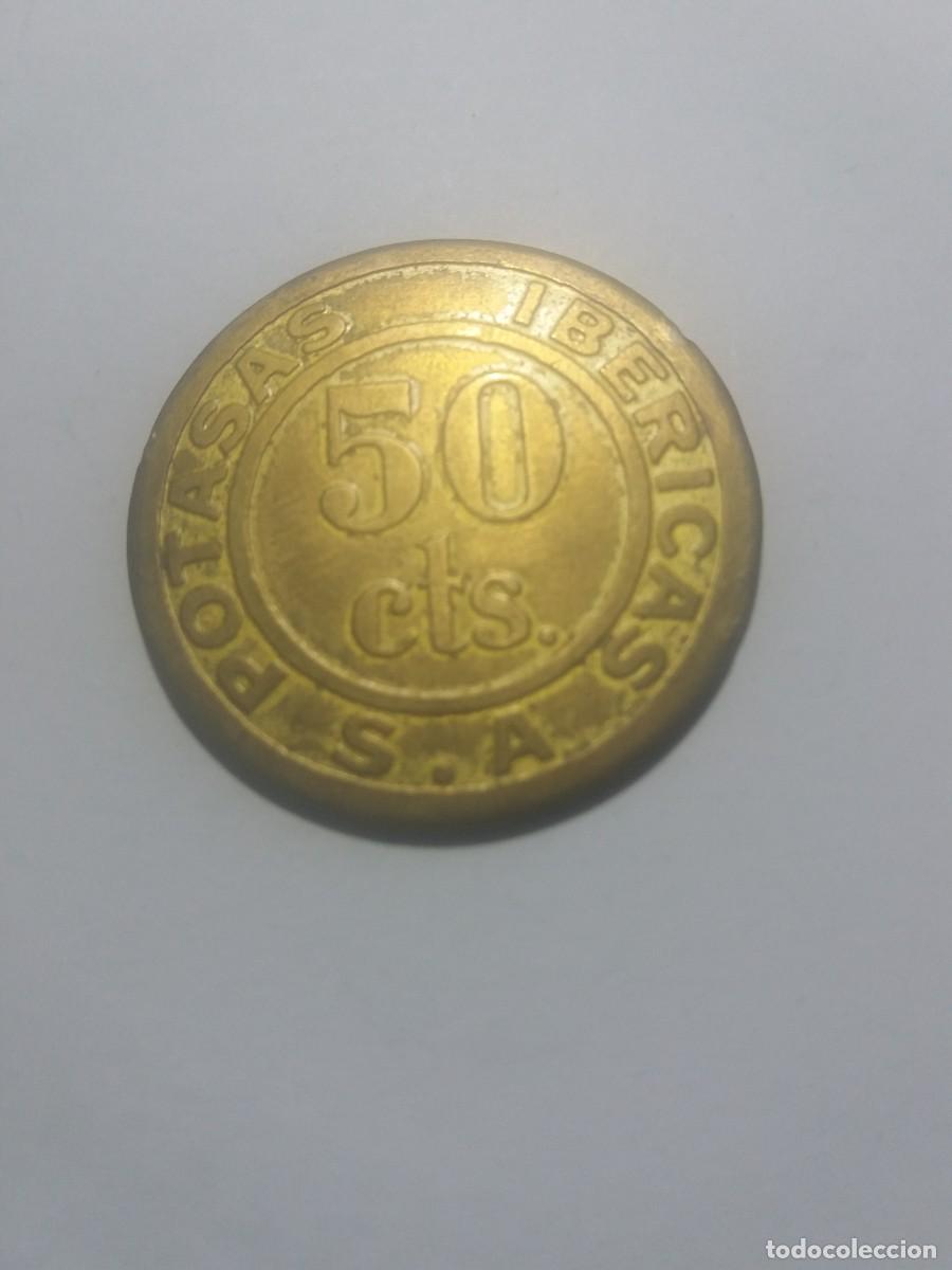 Monedas locales: Ficha Cooperativa 50 C&eacute;ntimos POTASAS IBERICAS SA. Suria