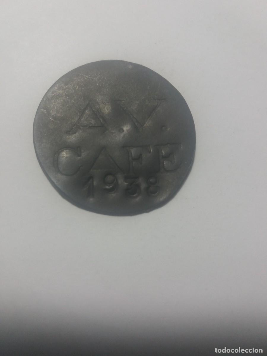 Monedas locales: Ficha Cooperativa CAFE A.V. (Agrupaci&oacute;n Vidal ) 1938