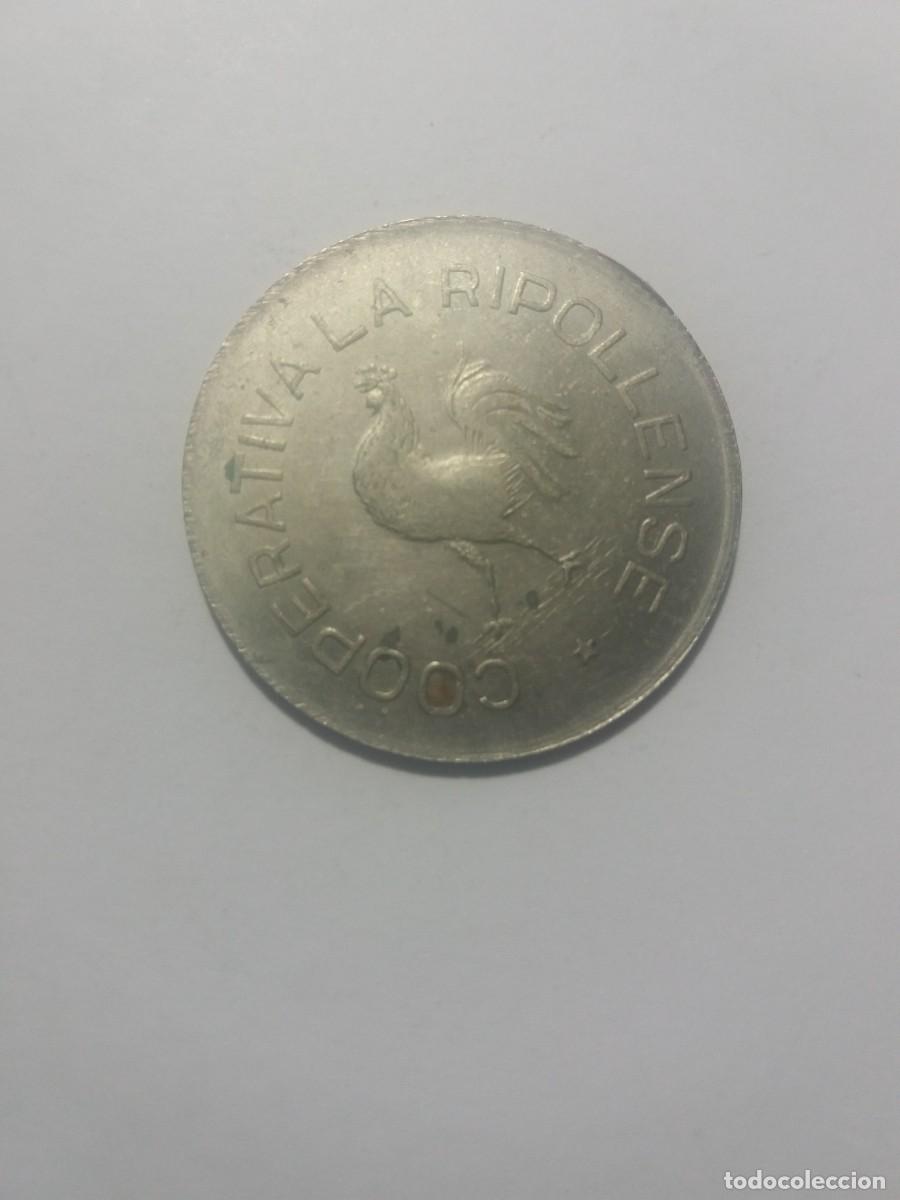 Monedas locales: Ficha Cooperativa 5 Pesetas LA RIPOLLENSE Ripoll