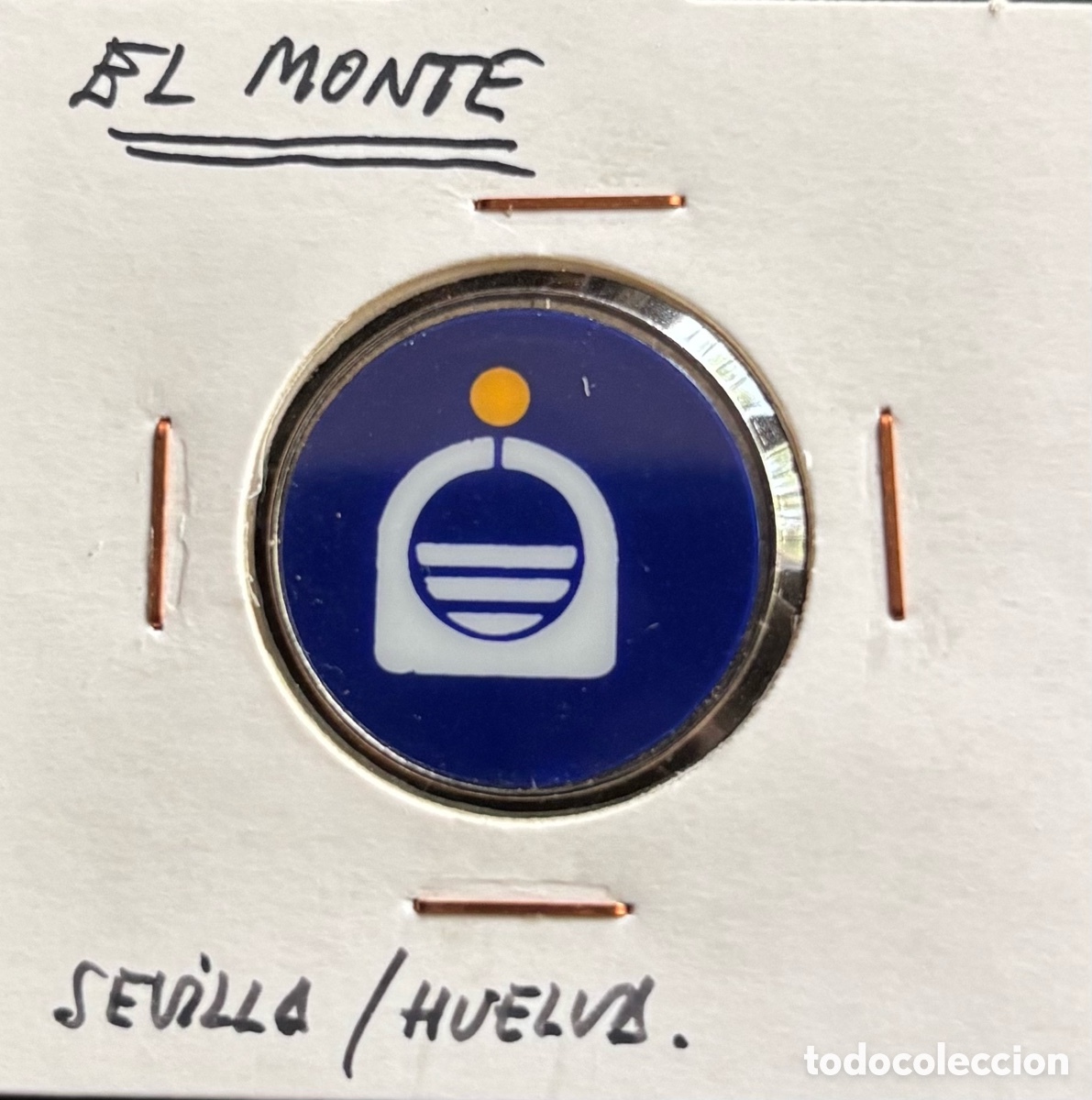 Monedas locales: Ficha publicidad. Caja El Monte. Sevilla
