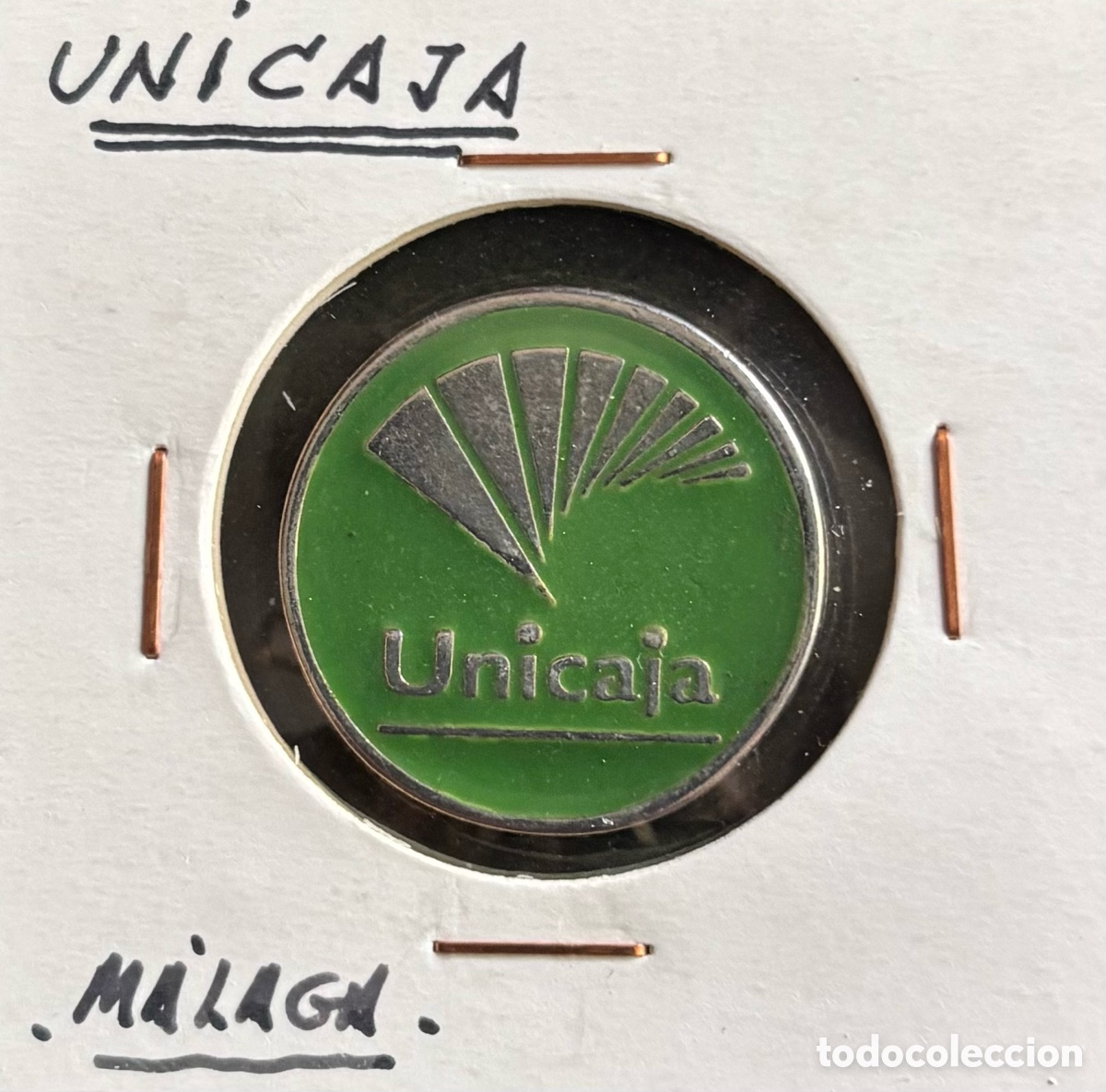 Monedas locales: Ficha de publicidad. Unicaja