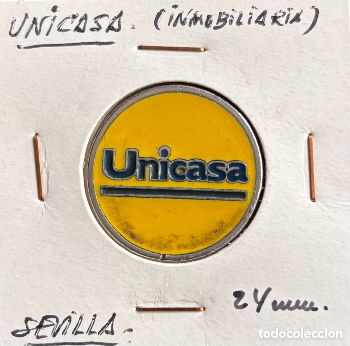 Monedas locales: Ficha publicidad. Unicasa 2