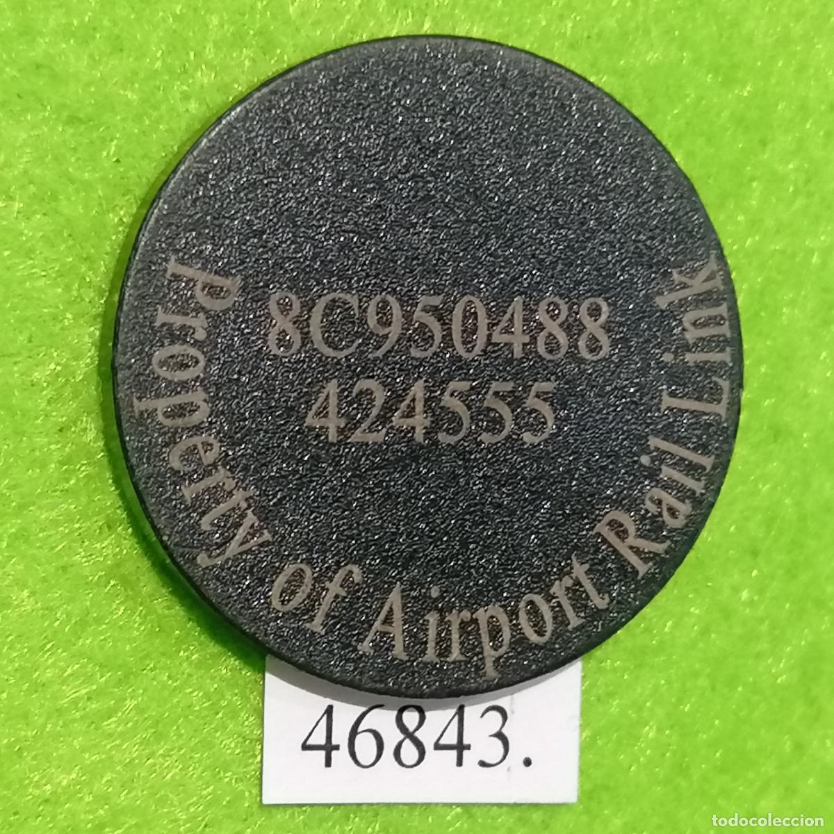 Monedas locales: Ficha Tailandia, Bangkok, ficha de transporte Airport Rail Link , token, jeton