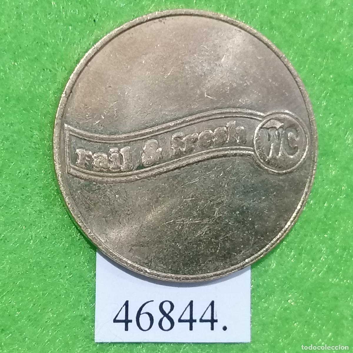 Monedas locales: ficha Alemania, Rail & Fresh WC, servicio estaci&oacute;n tren, token, jeton