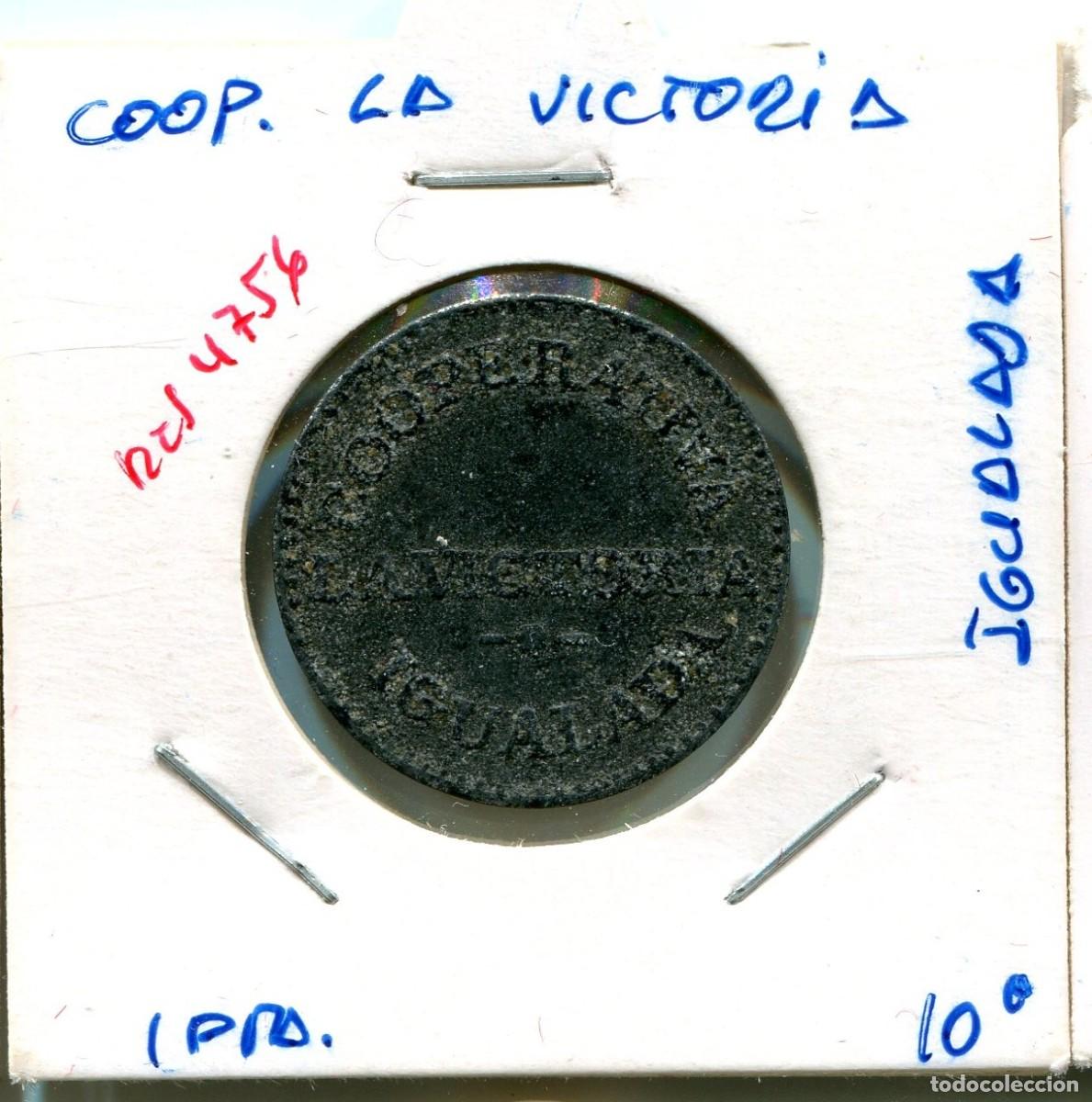Monedas locales: UNA PESETA COOP. LA VICTORIA IGUALADA ( MES4756 )