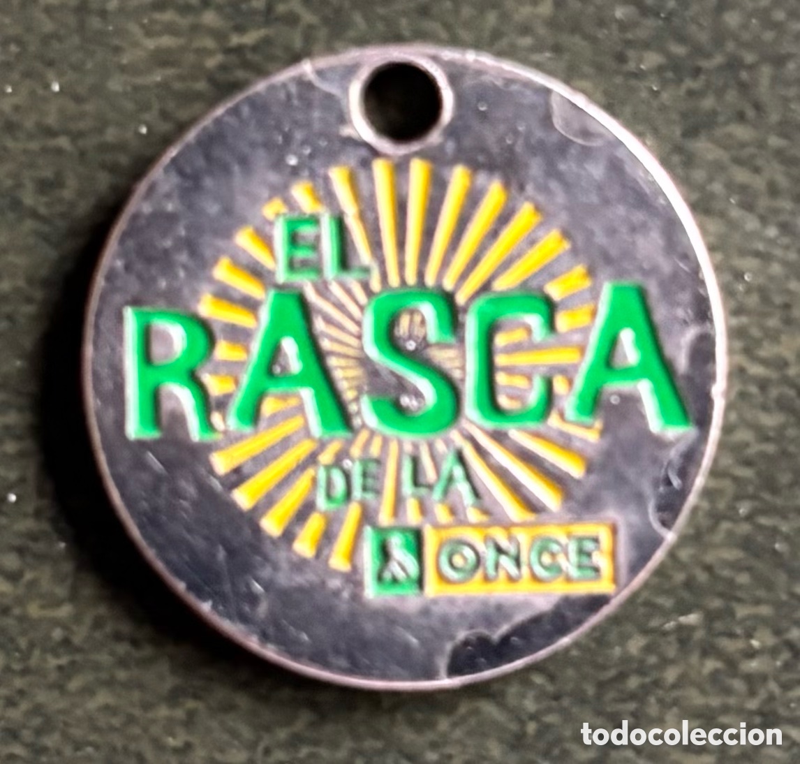 Monedas locales: Ficha publicidad. RASCA . ONCE