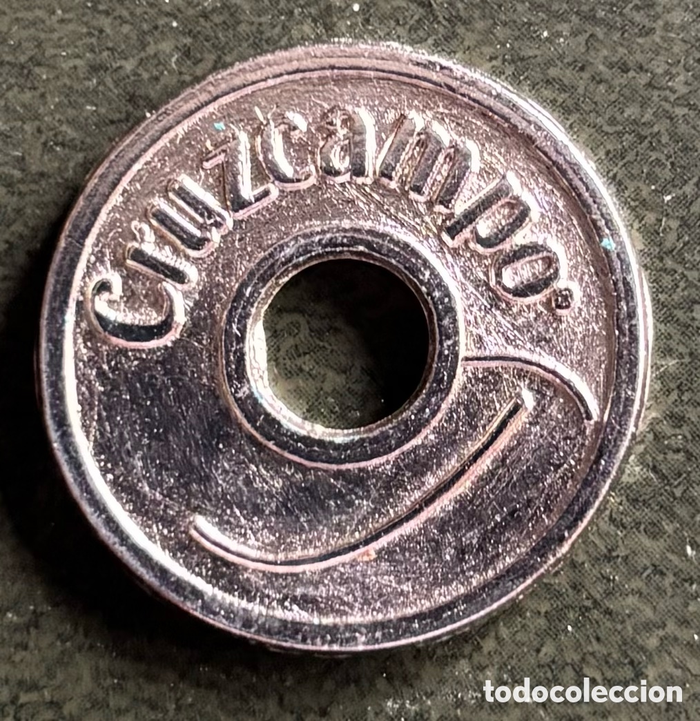 Monedas locales: Ficha publicidad. Cruzcampo. 1 euro