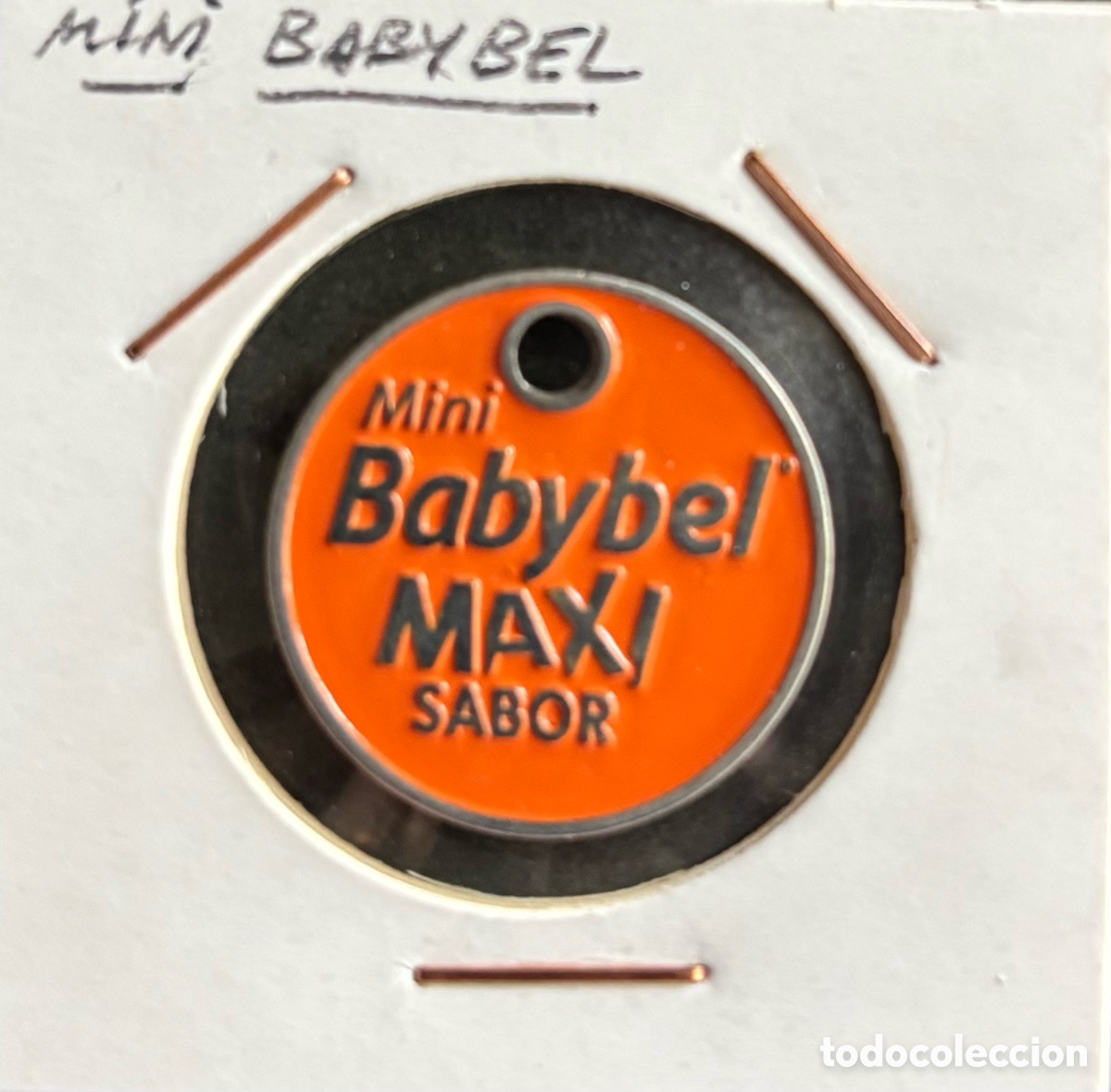 Monedas locales: Ficha publicidad. Babybel Maxi. 100 pesetas