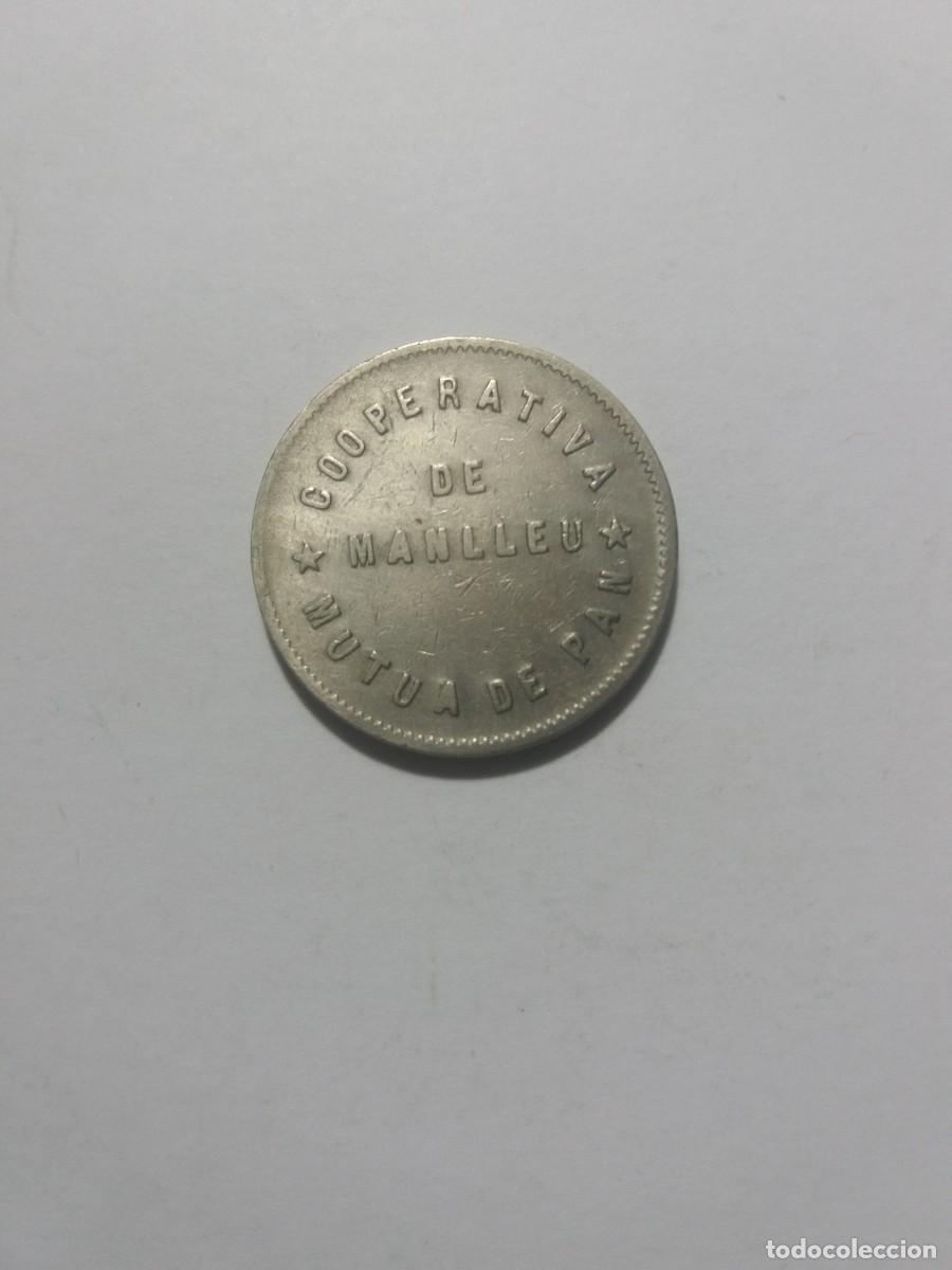 Monedas locales: Ficha 1 Peseta Cooperativa MUTUA PAN Manlleu