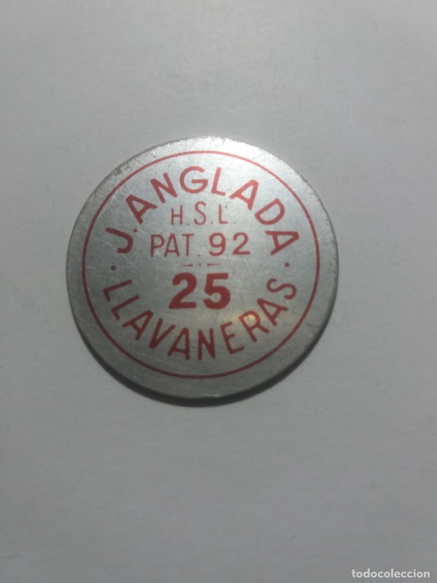Monedas locales: Ficha Cooperativa 25 HERMANDAD SINDICAL LABRADORES LLavaneras