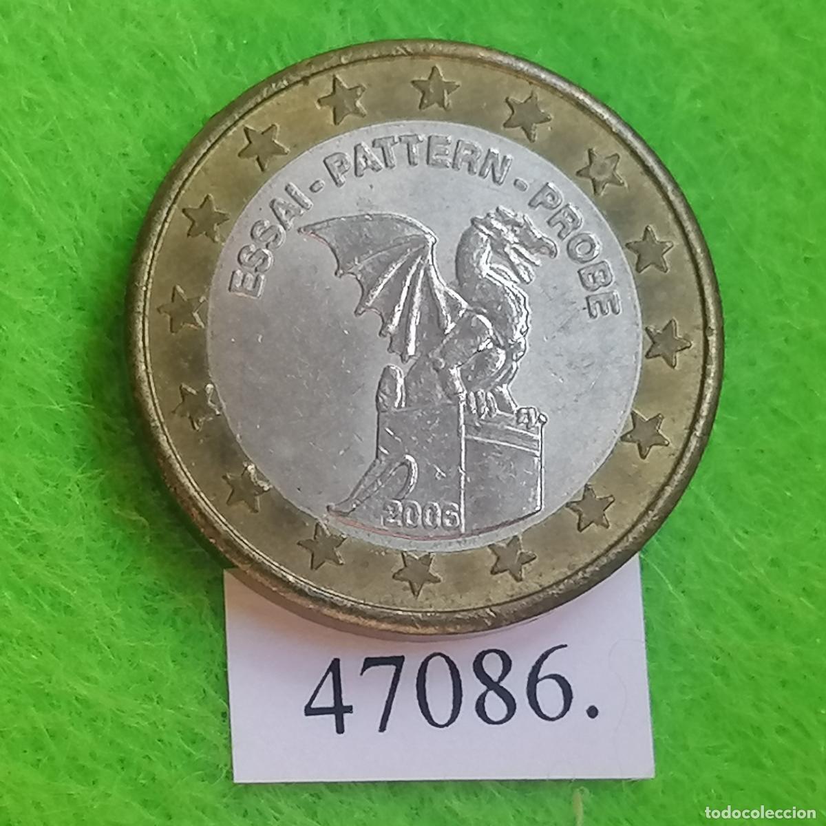 Monedas locales: Ficha, medalla, Eslovenia, 2006, bimet&aacute;lica, europea, pattern, essai, specimen, token, jeton