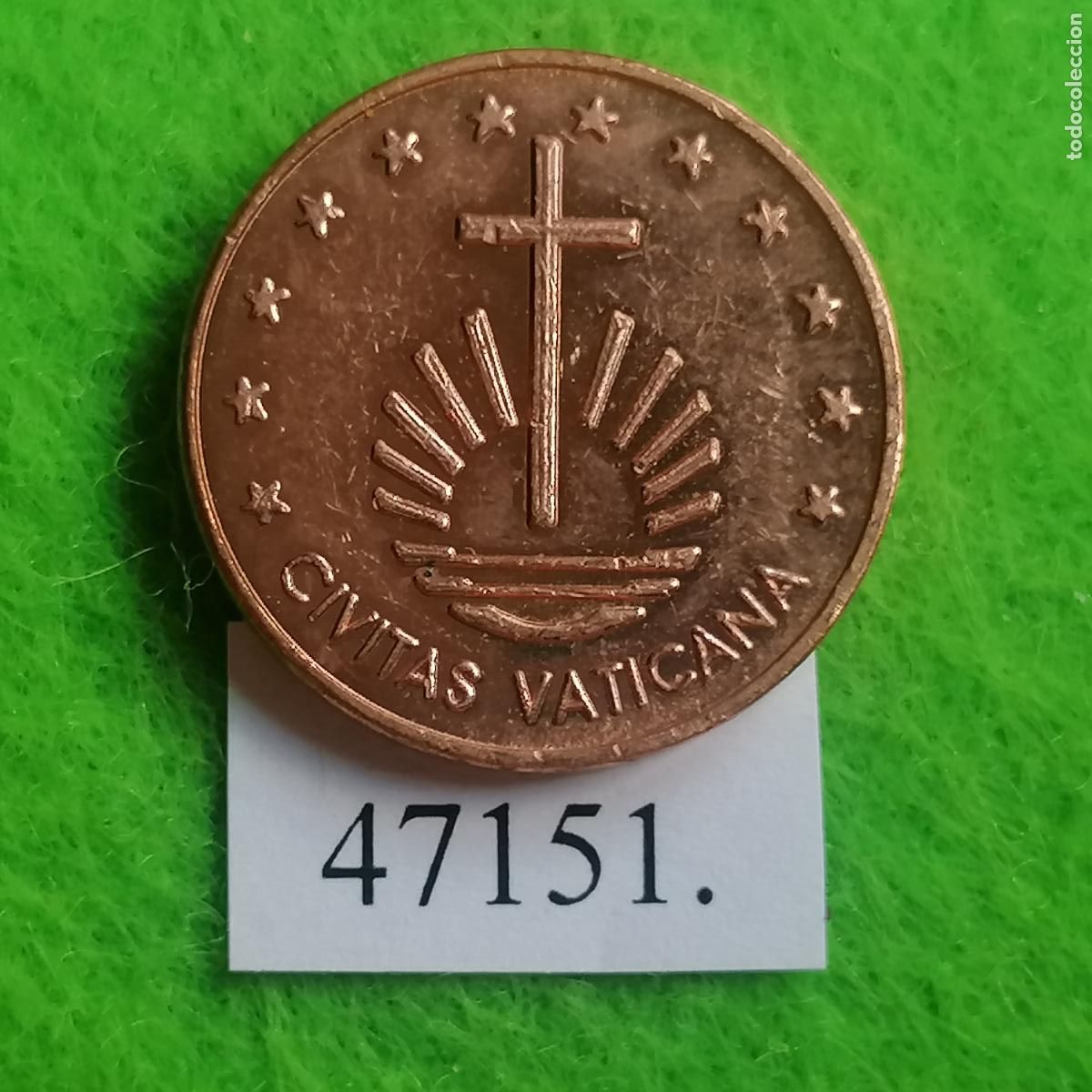Monedas locales: Ficha, civitas vaticana, Vaticano, europrueba, pattern, essai, specimen, token, jeton