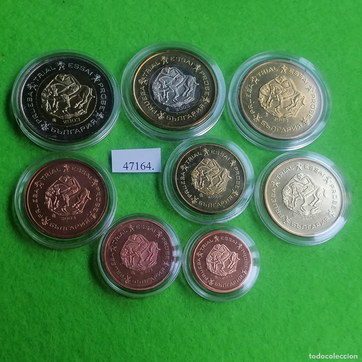 Monedas locales: Serie 8 europrueba Bulgaria 2003, medalla, pattern, essai, specimen, Ficha, token, jeton