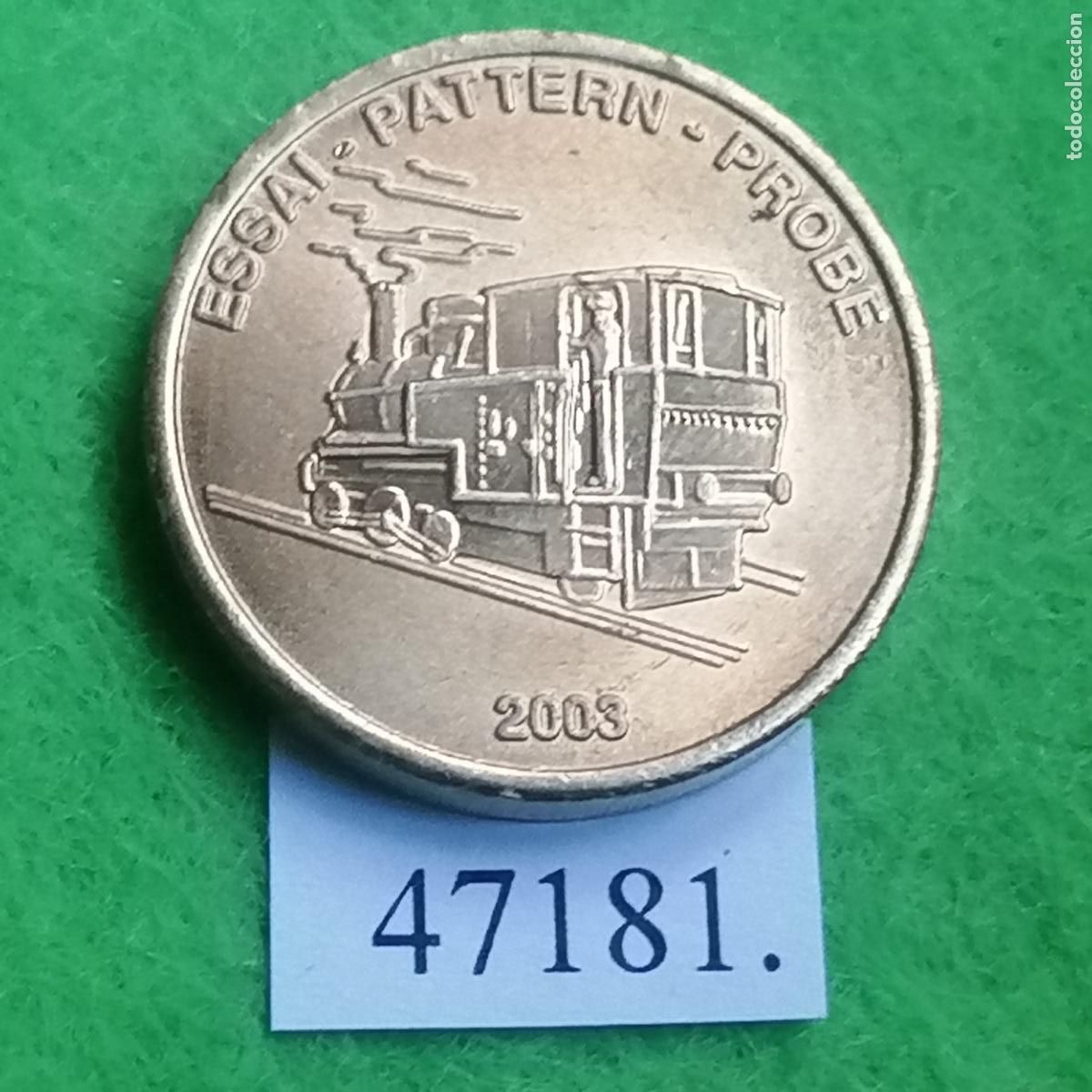 Monedas locales: Ficha, medalla, tren, ferrocarril 2003, europrueba, pattern, essai, specimen, token, jeton