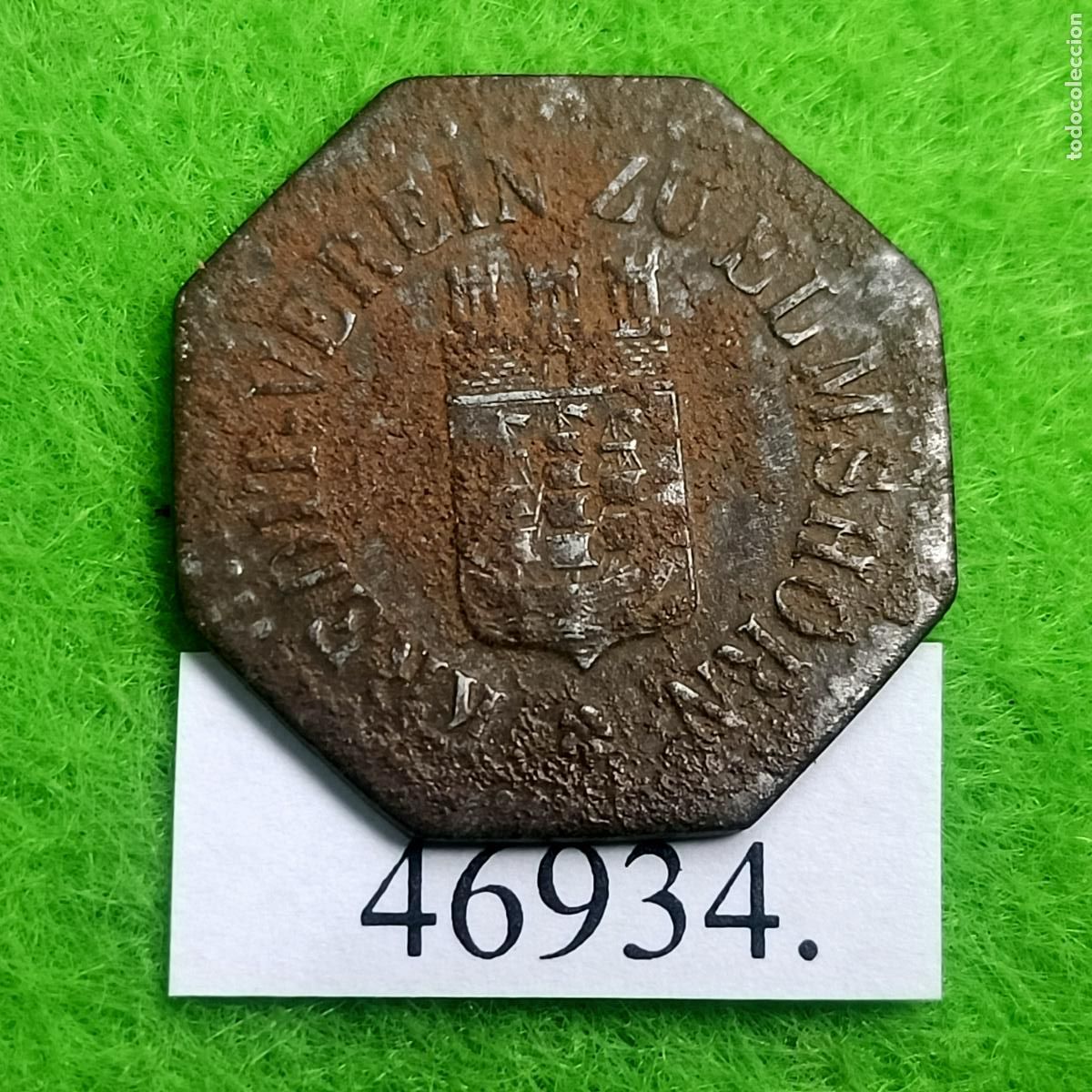 Monedas locales: ficha Alemania, Kreditverein zu Elmshorn, kriegsgelg token, jeton