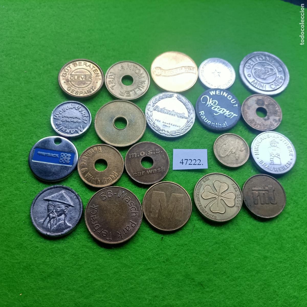 Monedas locales: Lote fichas, token, jet&oacute;n, 47222
