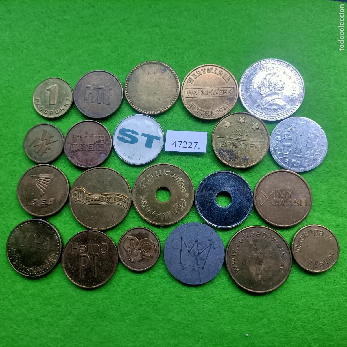 Monedas locales: Lote fichas, token, jet&oacute;n, 47227